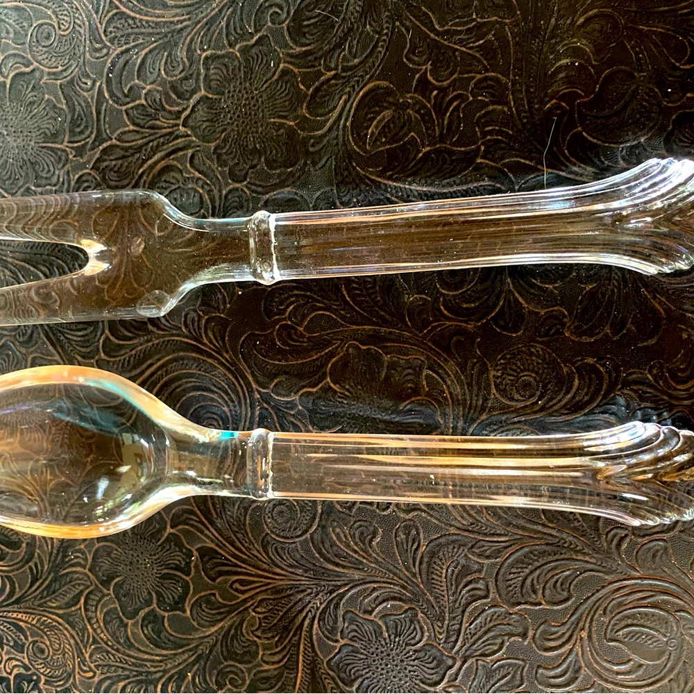 Elegant Clear Dining Utensil Set